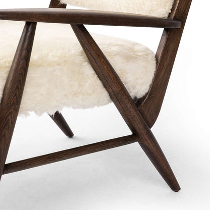 Four Hands - Ashford - Papile Chair-Cream Shearling - 235211-002 veiw 7