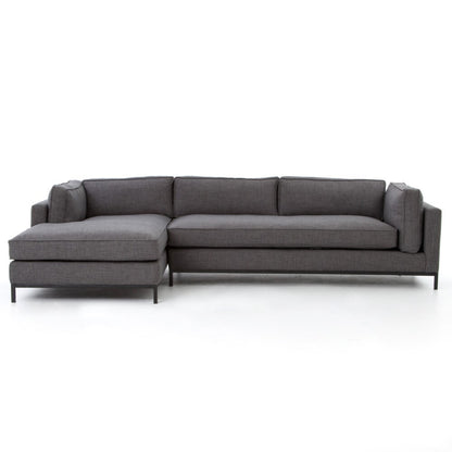 Four Hands - Grammercy 2 Pc Sectional Laf Chaise - Matte Black - UATR-001-BCH veiw 5