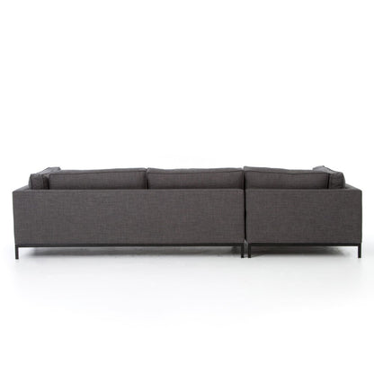 Four Hands - Grammercy 2 Pc Sectional Laf Chaise - Matte Black - UATR-001-BCH veiw 6