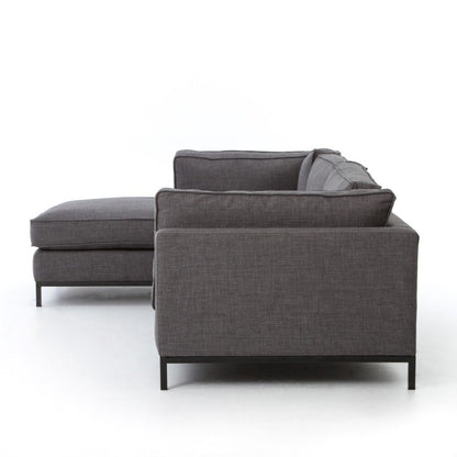 Four Hands - Grammercy 2 Pc Sectional Laf Chaise - Matte Black - UATR-001-BCH veiw 7