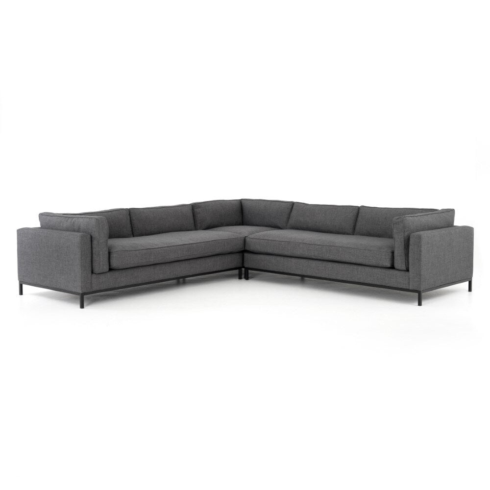 Four Hands - Grammercy 3 Piece Sectional - Bennett Charcoa - UATR-S04-008 veiw 1