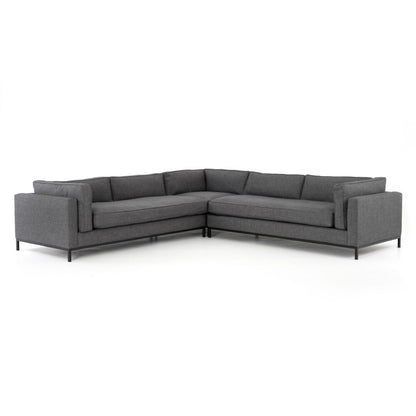 Four Hands - Grammercy 3 Piece Sectional - Bennett Charcoa - UATR-S04-008 veiw 1