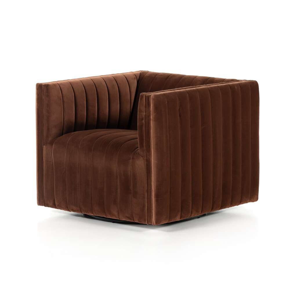 Four Hands - Augustine Swivel Chair - Surrey Auburn - 105768-010 veiw 1