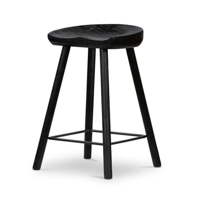 Four Hands - Barrett Stool - Matte Black Parawd - Counter - 107660-007 veiw 1