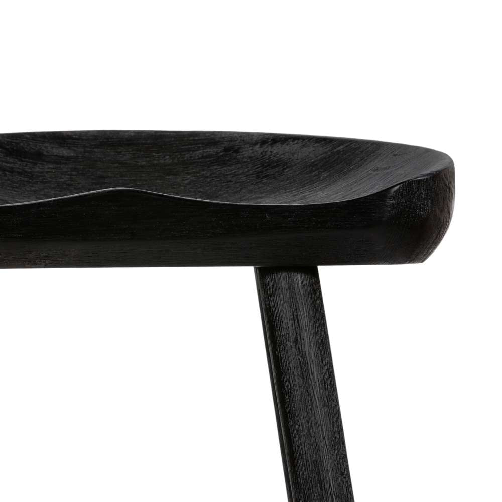 Four Hands - Barrett Stool - Matte Black Parawd - Counter - 107660-007 veiw 3