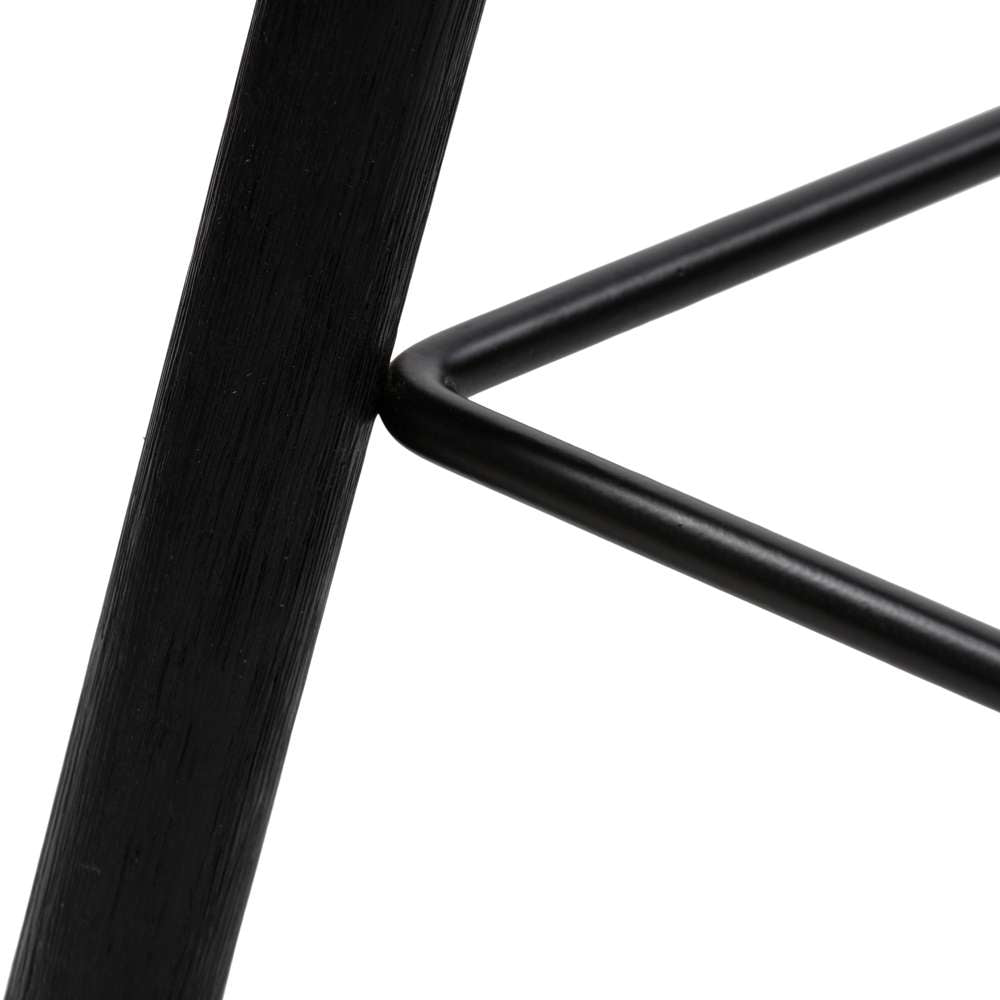 Four Hands - Barrett Stool - Matte Black Parawd - Counter - 107660-007 veiw 4