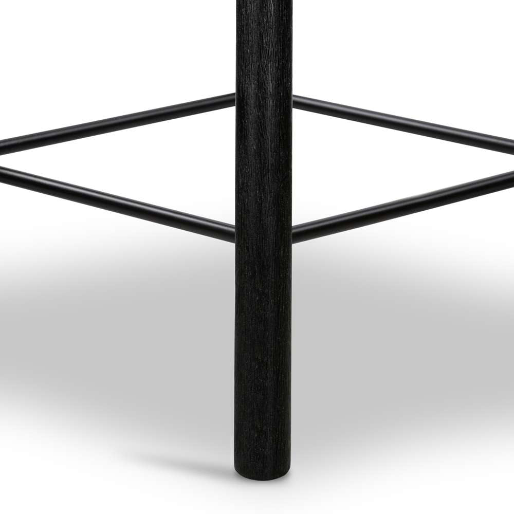 Four Hands - Barrett Stool - Matte Black Parawd - Counter - 107660-007 veiw 5