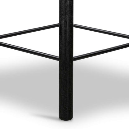 Four Hands - Barrett Stool - Matte Black Parawd - Counter - 107660-007 veiw 5