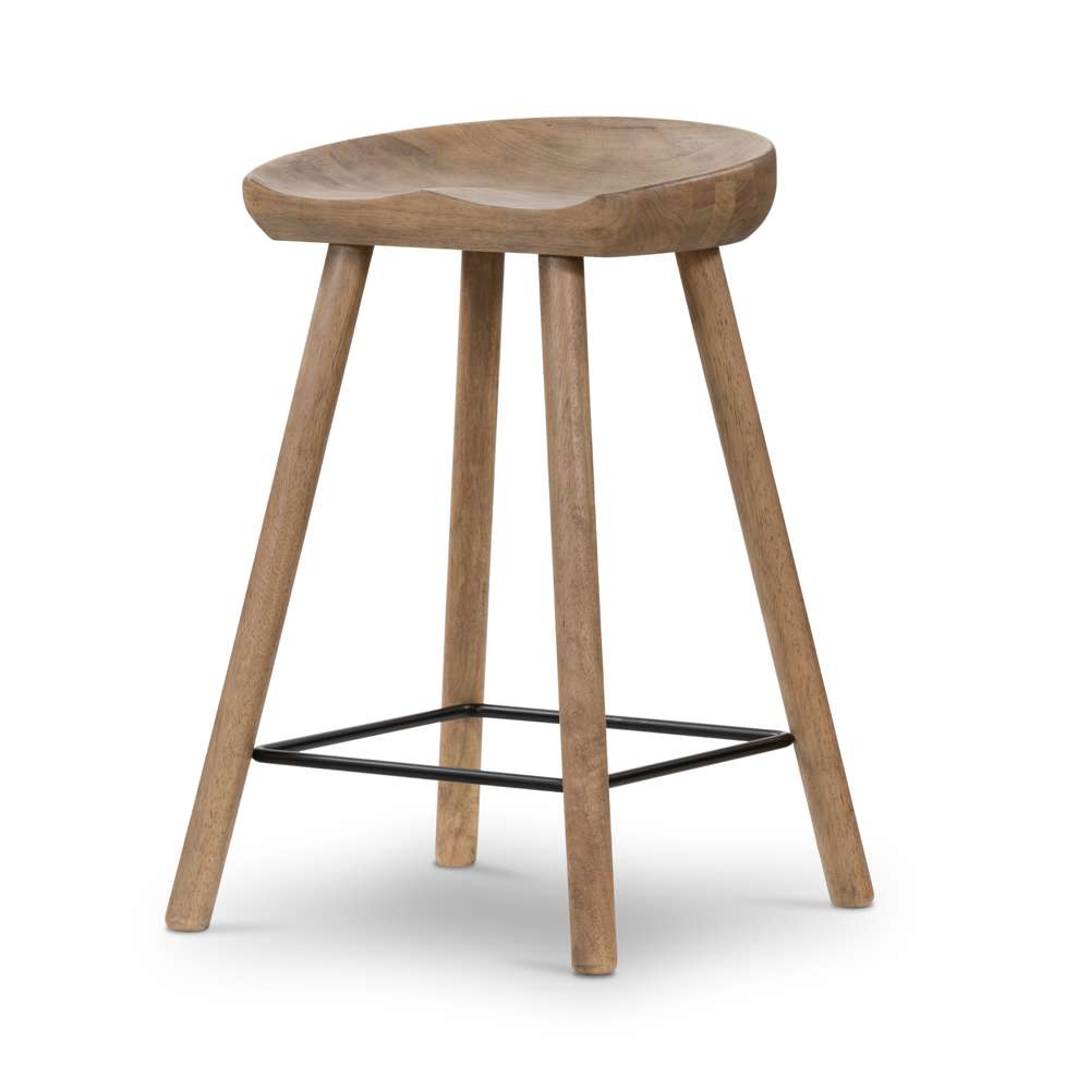 Four Hands - Barrett Stool - Natural Matte - Counter - 107660-005 veiw 1