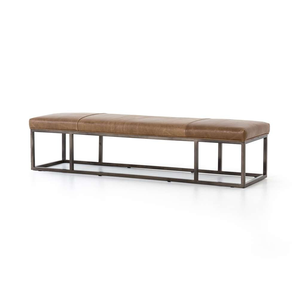 Four Hands - Beaumont Bench - Dakota Warm Taupe - 105993-008 veiw 1
