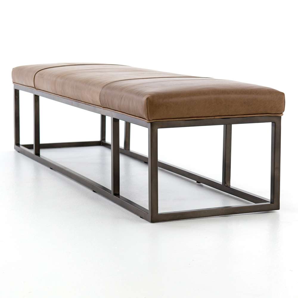 Four Hands - Beaumont Bench - Dakota Warm Taupe - 105993-008 veiw 2