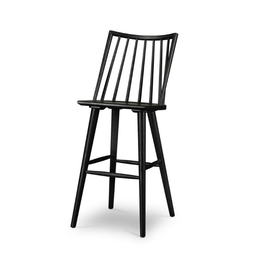 Four Hands - Lewis Windsor Bar Stool - Black Oak - 107651-020 veiw 1