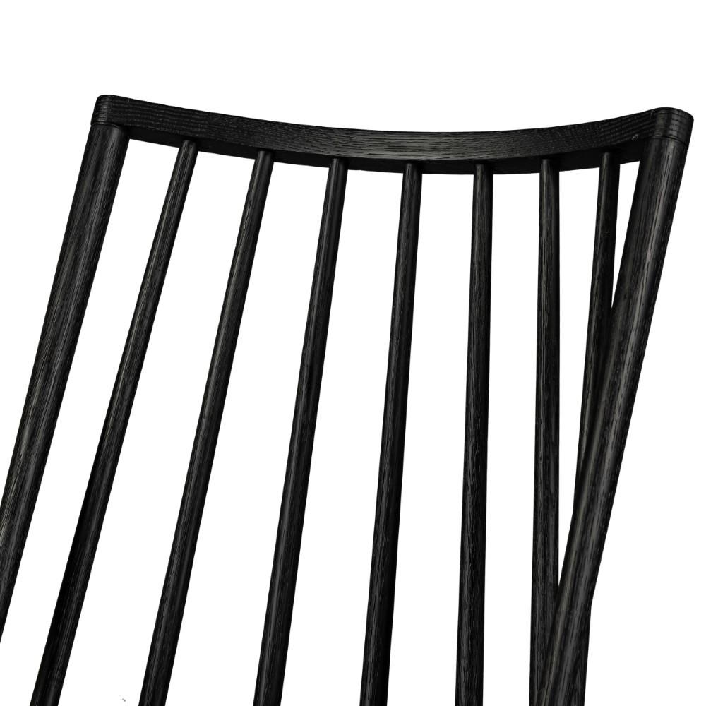 Four Hands - Lewis Windsor Bar Stool - Black Oak - 107651-020 veiw 2