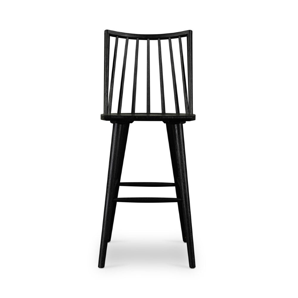 Four Hands - Lewis Windsor Bar Stool - Black Oak - 107651-020 veiw 4