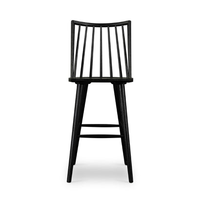 Four Hands - Lewis Windsor Bar Stool - Black Oak - 107651-020 veiw 4