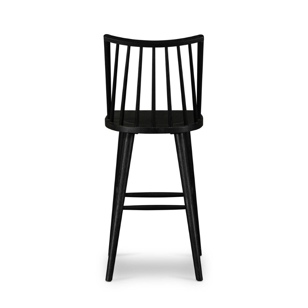 Four Hands - Lewis Windsor Bar Stool - Black Oak - 107651-020 veiw 5