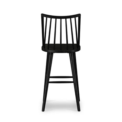 Four Hands - Lewis Windsor Bar Stool - Black Oak - 107651-020 veiw 5