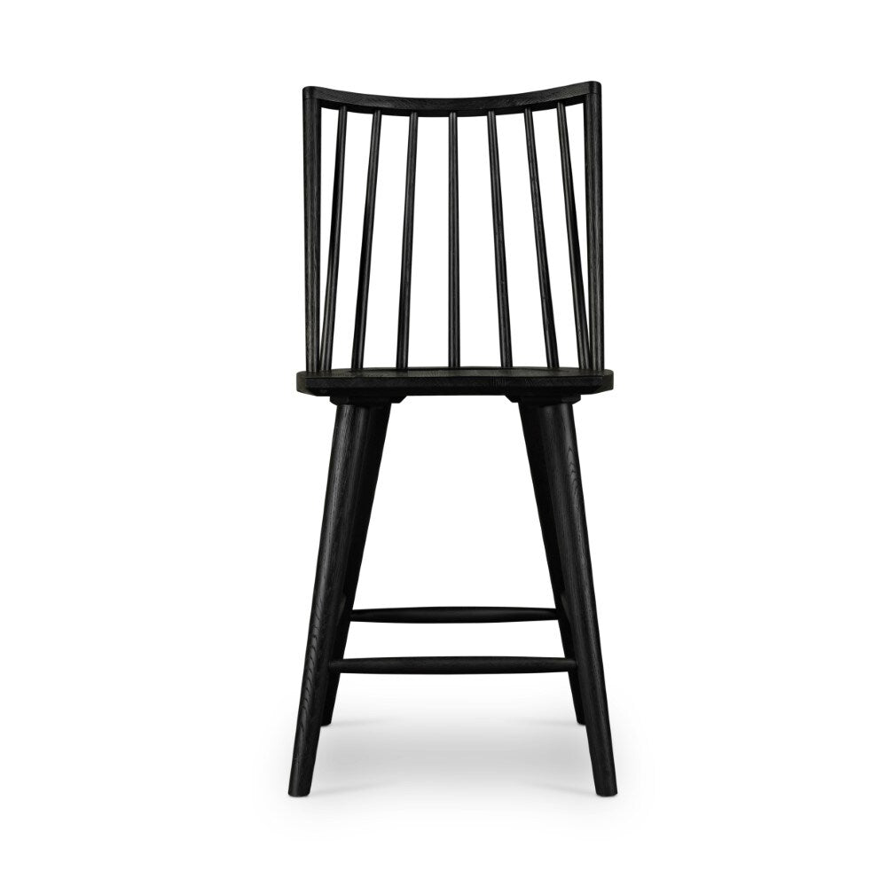 Four Hands - Lewis Windsor Counter Stool - Black Oak - 107651-018 veiw 4