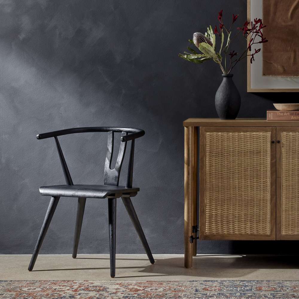 Four Hands - Ripley Dining Chair - Black Oak - 107649-036 veiw 4