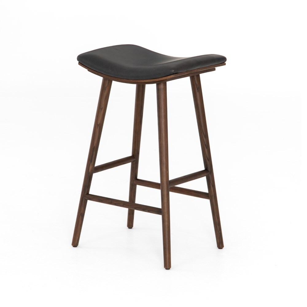 Four Hands - Union Saddle Bar Stool - Dist Black - 107656-017 veiw 1