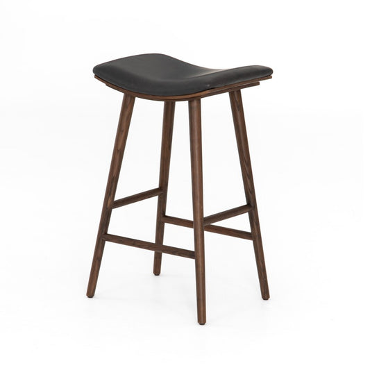 Four Hands - Union Saddle Bar Stool - Dist Black - 107656-017 veiw 1