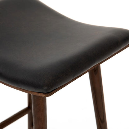Four Hands - Union Saddle Bar Stool - Dist Black - 107656-017 veiw 5