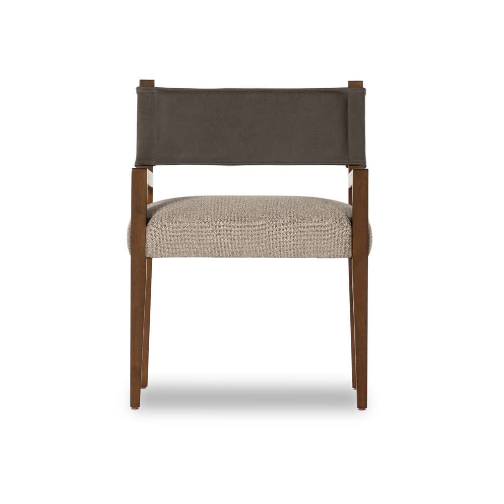 Four Hands - Berman - Ferris Dining Armchair-Nubuck Charcoal - 236325-001 veiw 4