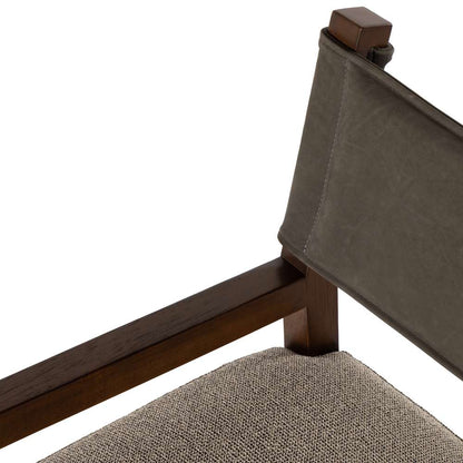 Four Hands - Berman - Ferris Dining Armchair-Nubuck Charcoal - 236325-001 veiw 10