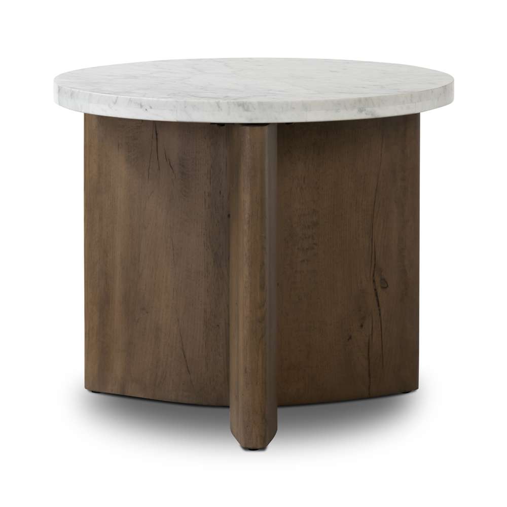Four Hands - Bina - Toli End Table-Italian White Marble - 228128-009 veiw 1