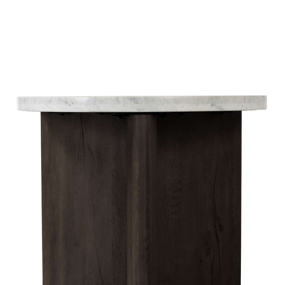 Four Hands - Bina - Toli End Table-Italian White Marble - 228128-010 veiw 2
