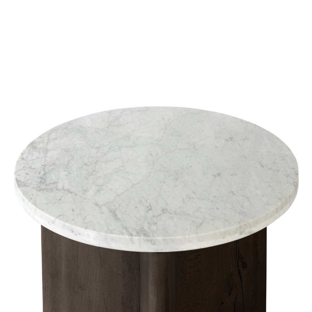 Four Hands - Bina - Toli End Table-Italian White Marble - 228128-010 veiw 3