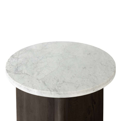 Four Hands - Bina - Toli End Table-Italian White Marble - 228128-010 veiw 3