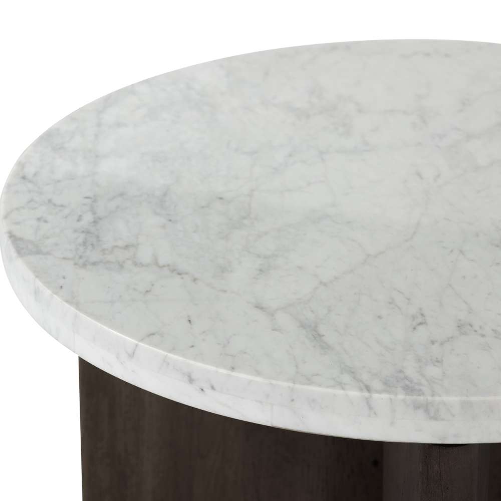 Four Hands - Bina - Toli End Table-Italian White Marble - 228128-010 veiw 4