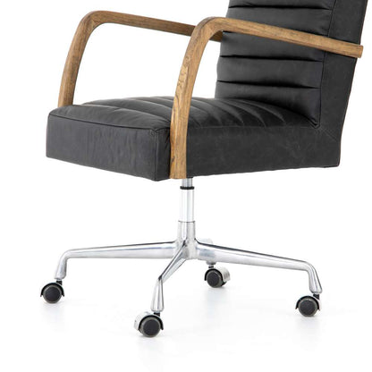 Four Hands - Bryson Channeled Desk Chair - Smoke - CABT-11521-068 veiw 3