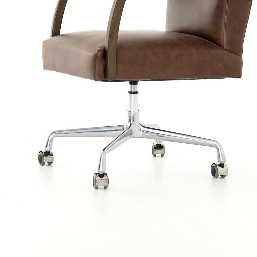 Four Hands - Bryson Desk Chair - Havana Brown - 105577-007 veiw 3