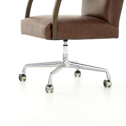Four Hands - Bryson Desk Chair - Havana Brown - 105577-007 veiw 3