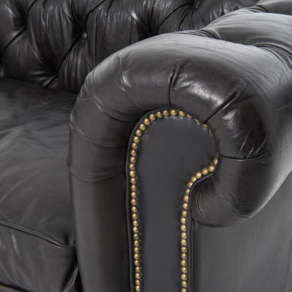 Four Hands - Conrad Sofa 96in - Rider Black - CCAR-36-OSB veiw 2