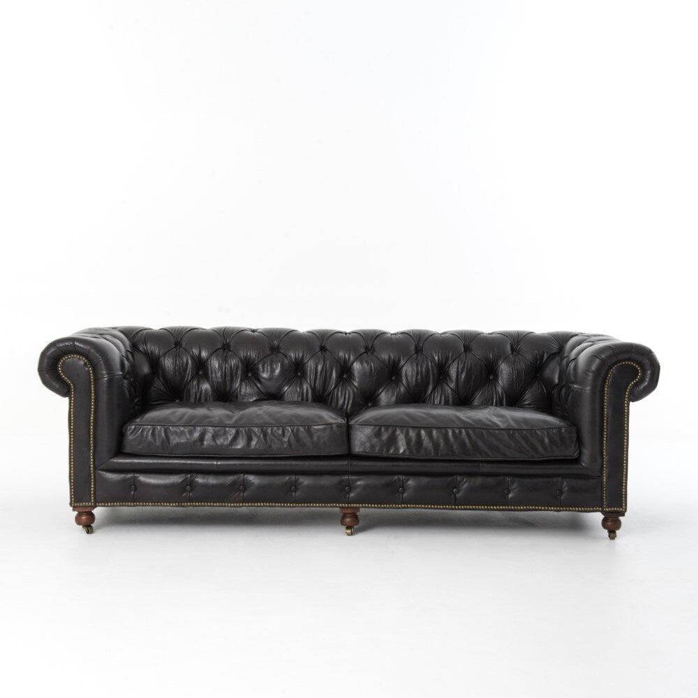 Four Hands - Conrad Sofa 96in - Rider Black - CCAR-36-OSB veiw 4