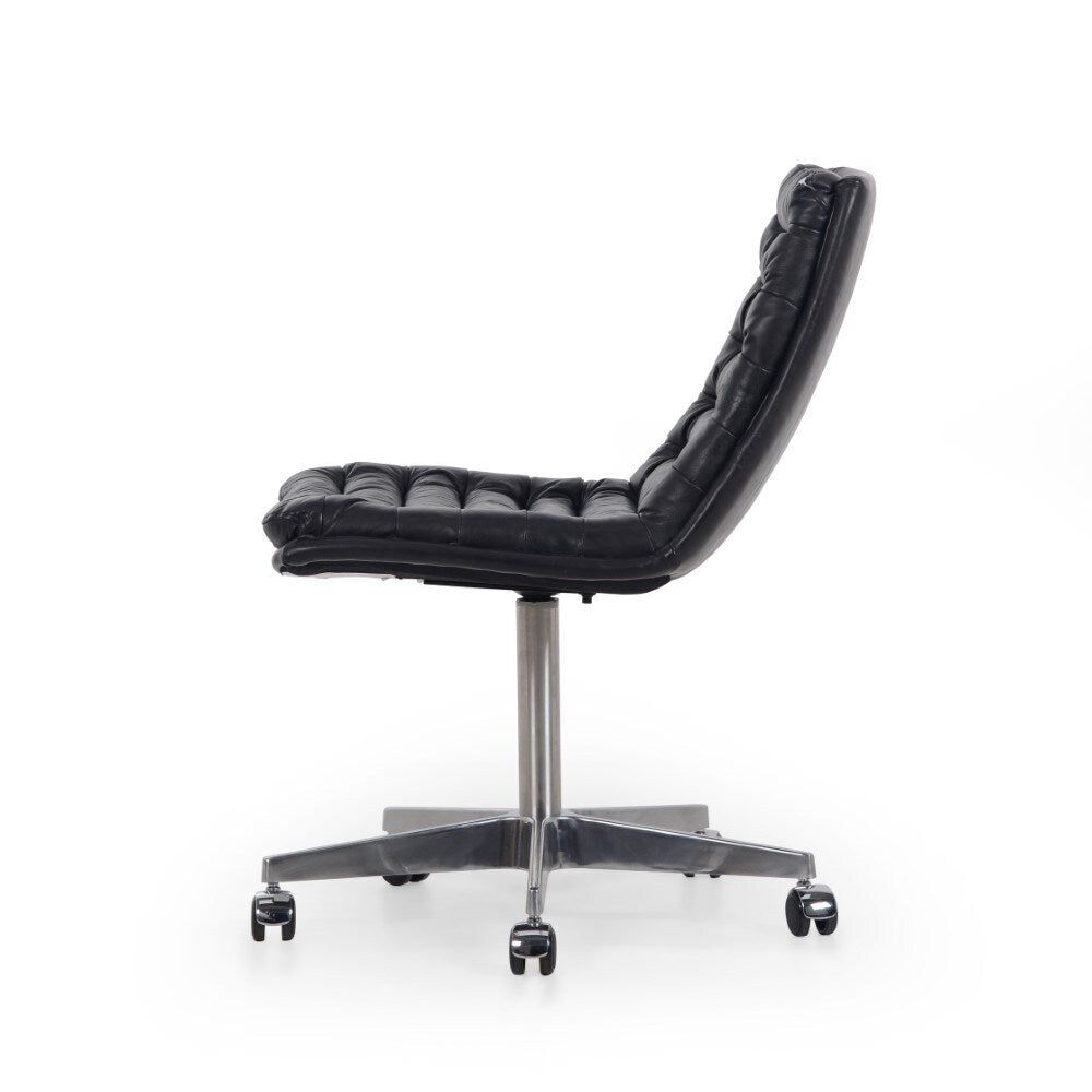 Four Hands - Malibu Desk Chair - Rider Black - 105699-011 veiw 4