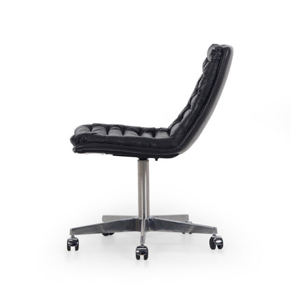 Four Hands - Malibu Desk Chair - Rider Black - 105699-011 veiw 4