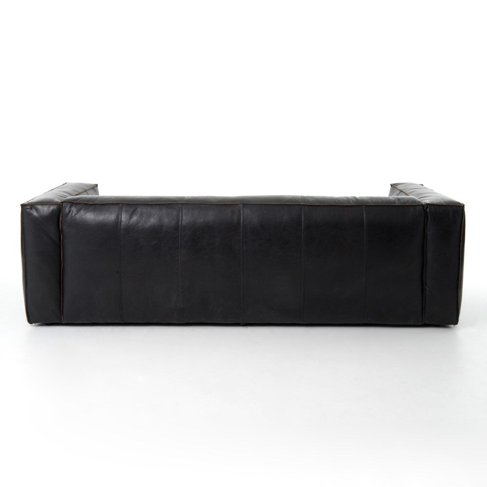 Four Hands - Nolita Reverse Stitch Sofa - 99in - Rider Black - CCAR-R1-OSB veiw 4