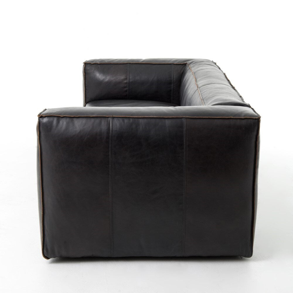 Four Hands - Nolita Reverse Stitch Sofa - 99in - Rider Black - CCAR-R1-OSB veiw 5
