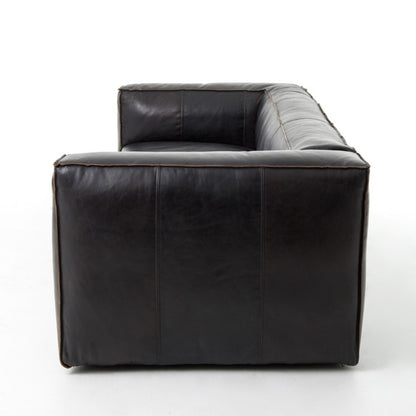 Four Hands - Nolita Reverse Stitch Sofa - 99in - Rider Black - CCAR-R1-OSB veiw 5
