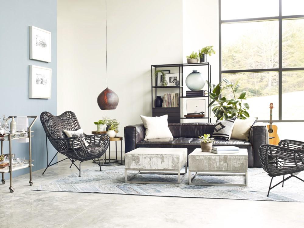 Four Hands - Nolita Reverse Stitch Sofa - 99in - Rider Black - CCAR-R1-OSB veiw 6