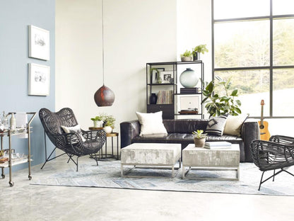 Four Hands - Nolita Reverse Stitch Sofa - 99in - Rider Black - CCAR-R1-OSB veiw 6