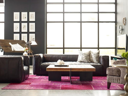 Four Hands - Nolita Reverse Stitch Sofa - 99in - Rider Black - CCAR-R1-OSB veiw 8