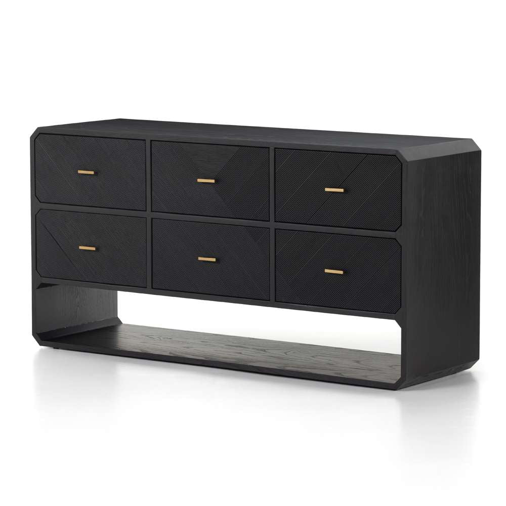 Four Hands - Caspian 6 Drawer Dresser - Black Ash - 231263-002 veiw 1
