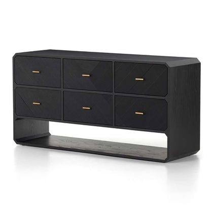 Four Hands - Caspian 6 Drawer Dresser - Black Ash - 231263-002 veiw 1