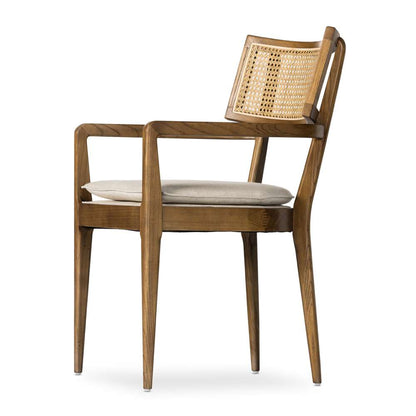 Four Hands - Caswell - Britt Dining Armchair-Savile Flax - 236133-005 veiw 3