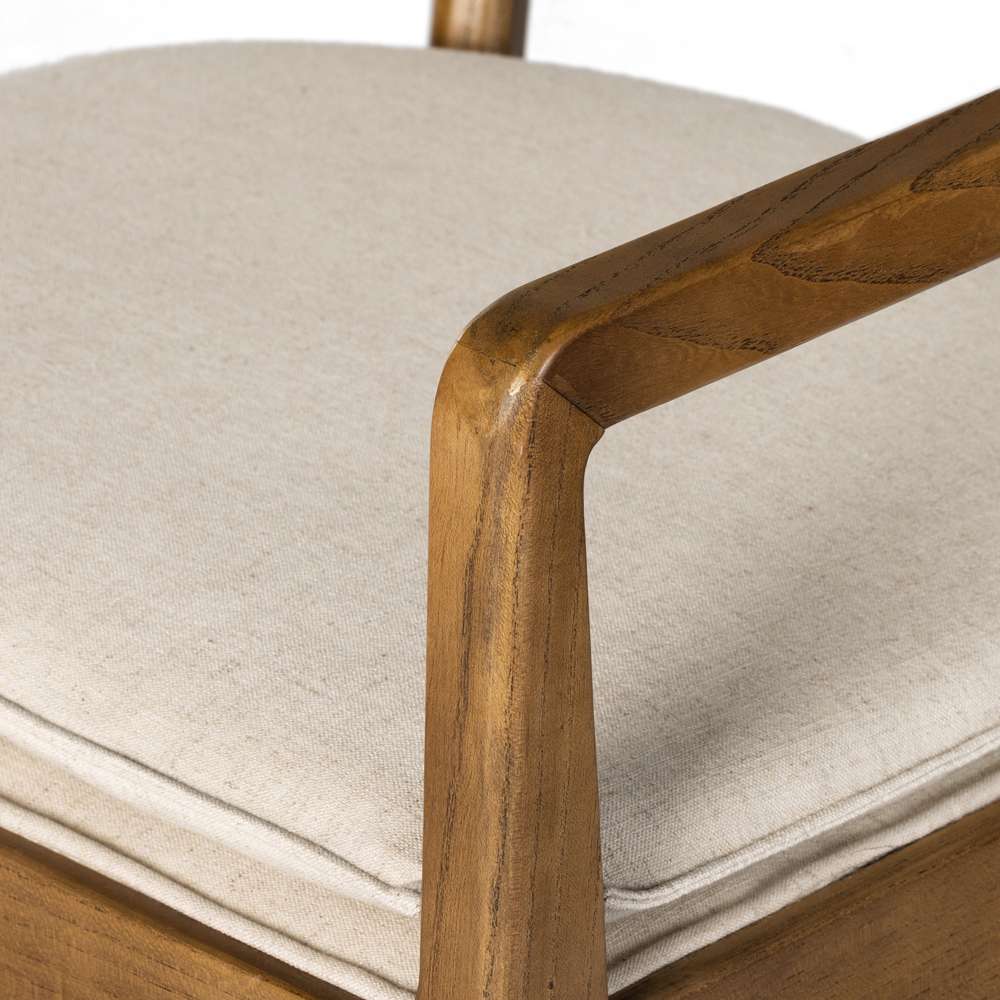 Four Hands - Caswell - Britt Dining Armchair-Savile Flax - 236133-005 veiw 5